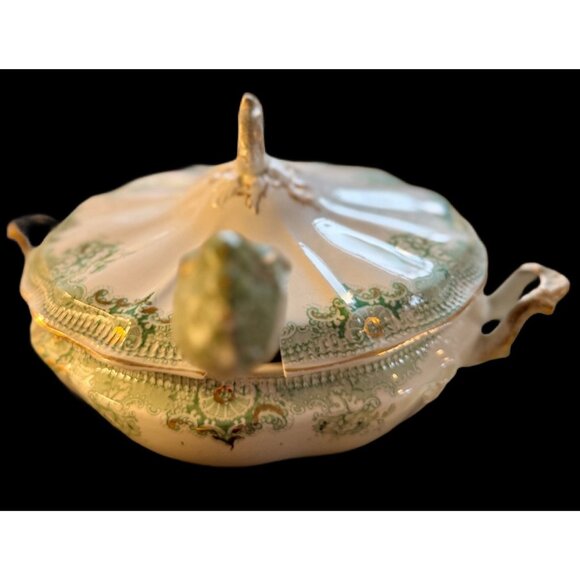 VTG Johnson Bros Covered Dish  China with Serving Ladle England - Picture 12 of 16